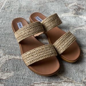 Steve Madden Dual Raffia Sandals